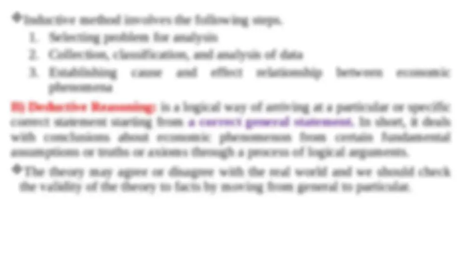 Basic economics chapter one | Lecture notes Economics | Docsity