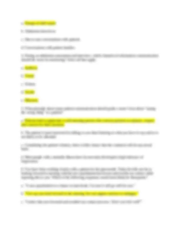 RN Mental Health Final Exam Practice Questions with Answers.100% ...