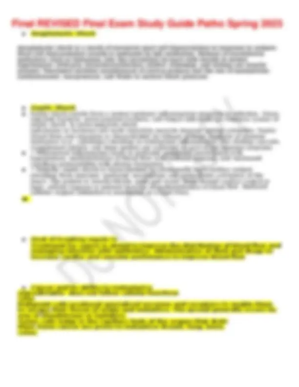 Final REVISED Final Exam Study Guide Patho Spring 2023 | Study Guides ...