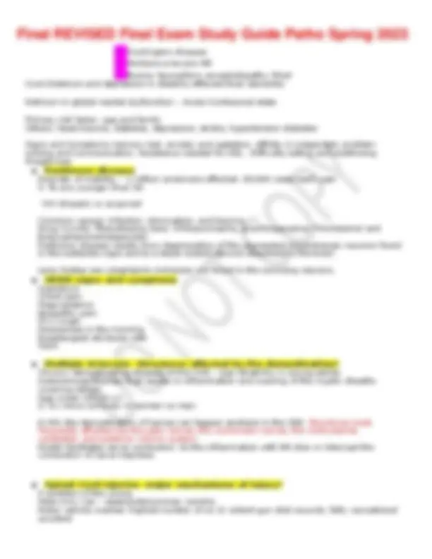 Final REVISED Final Exam Study Guide Patho Spring 2023 | Study Guides ...