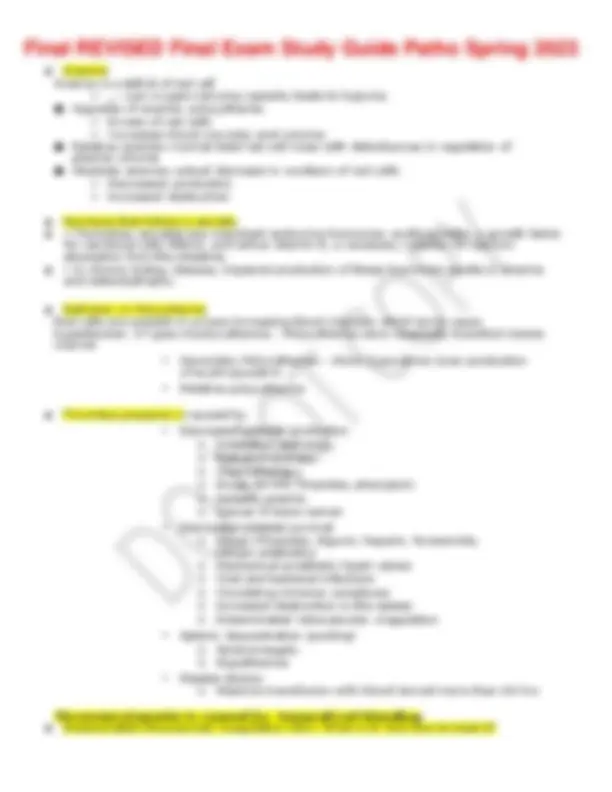 Final REVISED Final Exam Study Guide Patho Spring 2023 | Study Guides ...