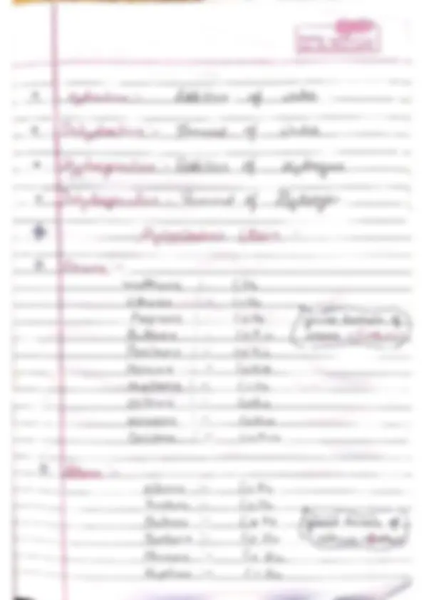 Biochemistry Notes 1st Year Bsc Nursing Exams Nursing Docsity
