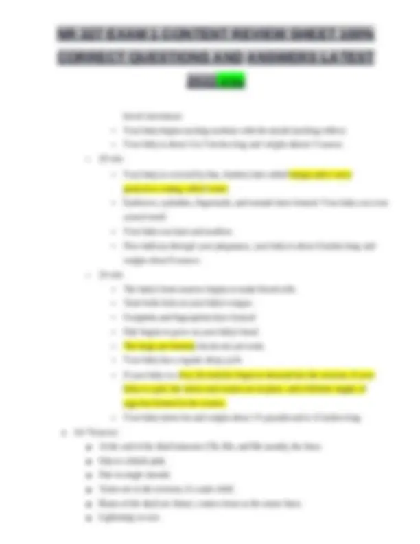 NR 327 EXAM 1 CONTENT REVIEW SHEET 100% CORRECT QUESTIONS AND ANSWERS ...