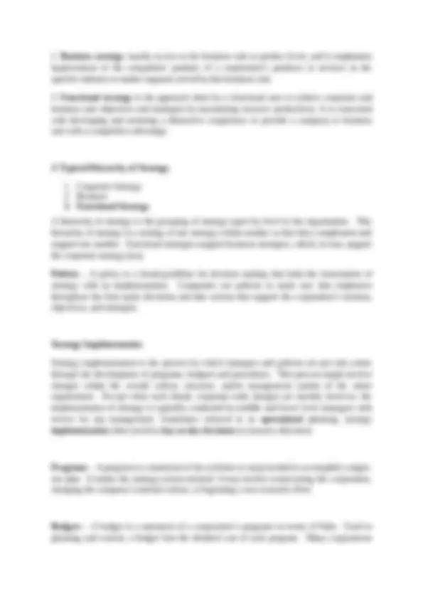 LEVELS OF management. | Lecture notes Economics | Docsity