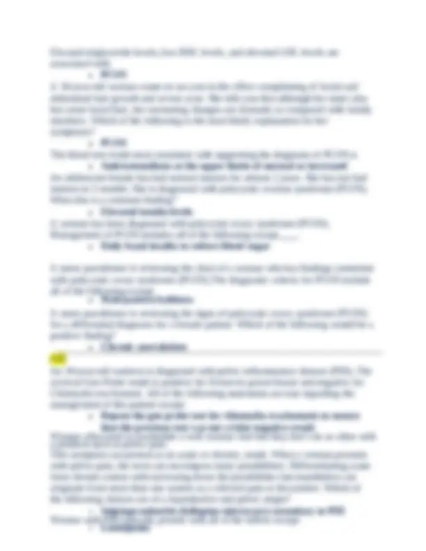 NUR602 Final Week 8 Questions with Answers | Exams Nursing | Docsity