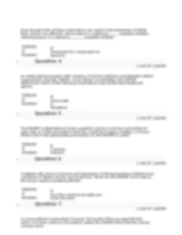 Review Test Submission: Week 11 Final Exam | Exams Nursing | Docsity