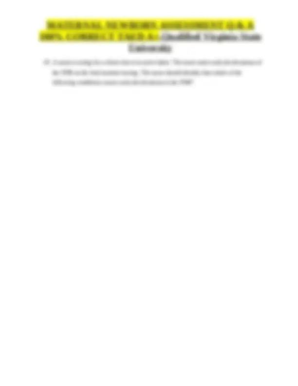 Mch Nur 2633 – Study Guide Mch Final Exam With Answers 100% Correct ...