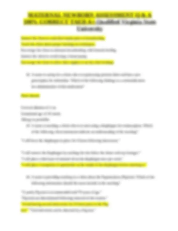 Mch Nur 2633 – Study Guide Mch Final Exam With Answers 100% Correct ...