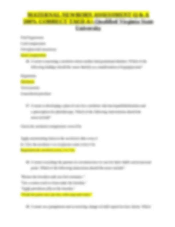 Mch Nur 2633 – Study Guide Mch Final Exam With Answers 100% Correct ...
