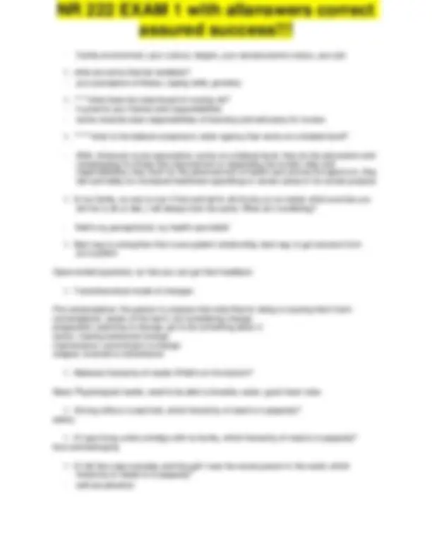 NR 222 EXAM 1 with all answers correct assured success!!! | Exams ...