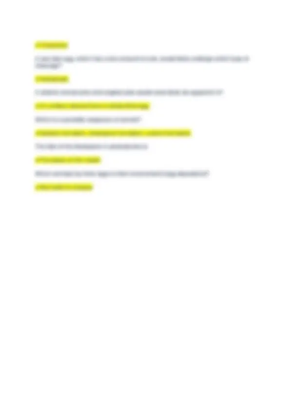 BIOL 133 Zoology Exam 1 Practice Questions | Exams Genetics | Docsity