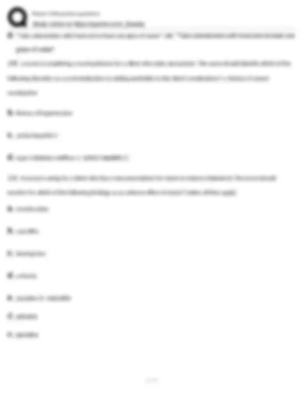 Pharm CMS practice questions (CMS practice questions from ATI) | Exams ...