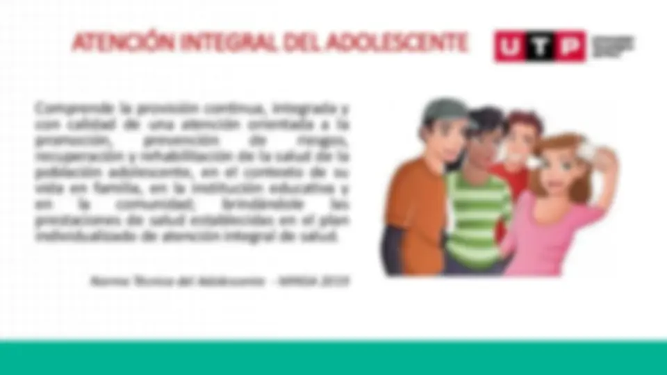 atencion integral al adolescente | Diapositivas de Ciencias de la Salud ...