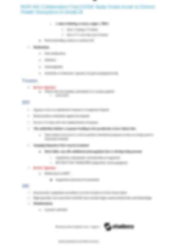 NUR 445 Collaborative Final EXAM Study Guide Acute & Chronic Health ...