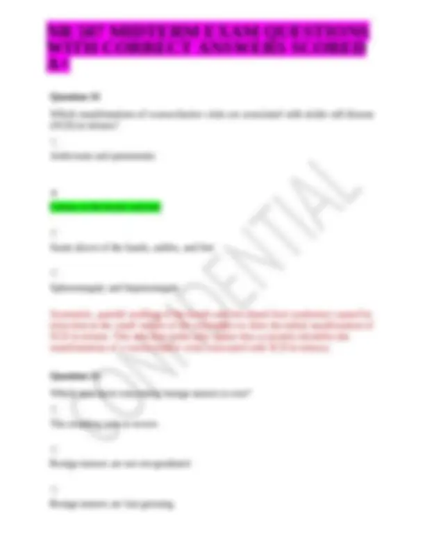 NR 507 Midterm Exam Questions with Correct Answers Scored A+