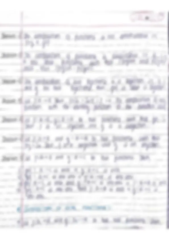 Class 12th Relation And Functions Handwritten Notes Summaries