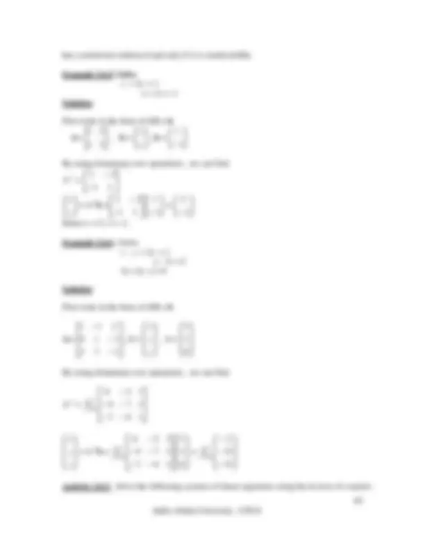 Applied mathematics 1 | Lecture notes Applied Mathematics | Docsity