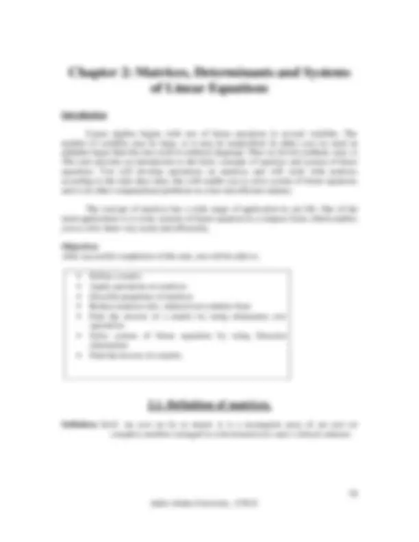 Applied mathematics 1 | Lecture notes Applied Mathematics | Docsity