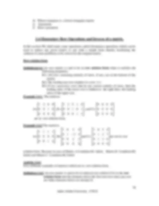 Applied mathematics 1 | Lecture notes Applied Mathematics | Docsity