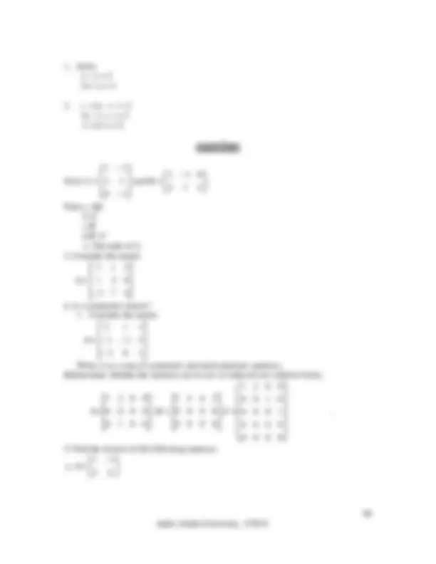 Applied mathematics 1 | Lecture notes Applied Mathematics | Docsity