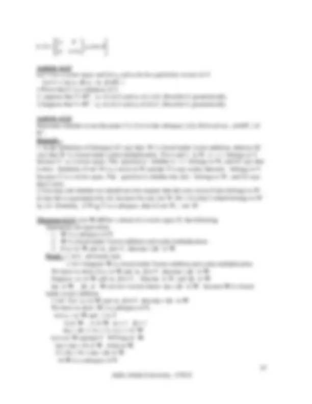 Applied mathematics 1 | Lecture notes Applied Mathematics | Docsity