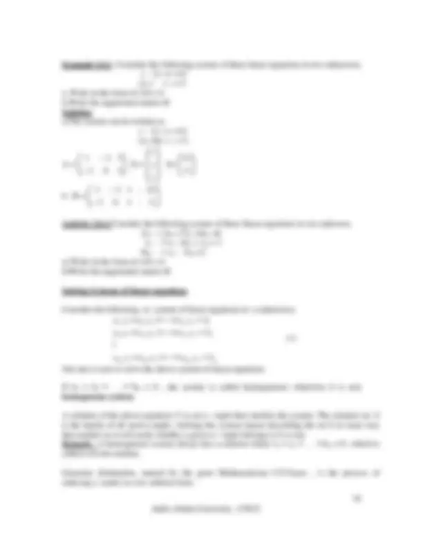 Applied mathematics 1 | Lecture notes Applied Mathematics | Docsity