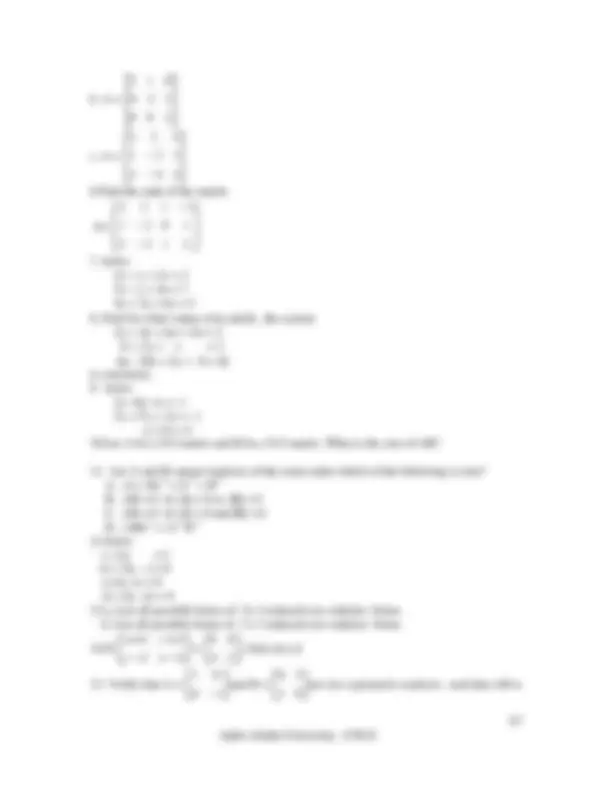 Applied mathematics 1 | Lecture notes Applied Mathematics | Docsity