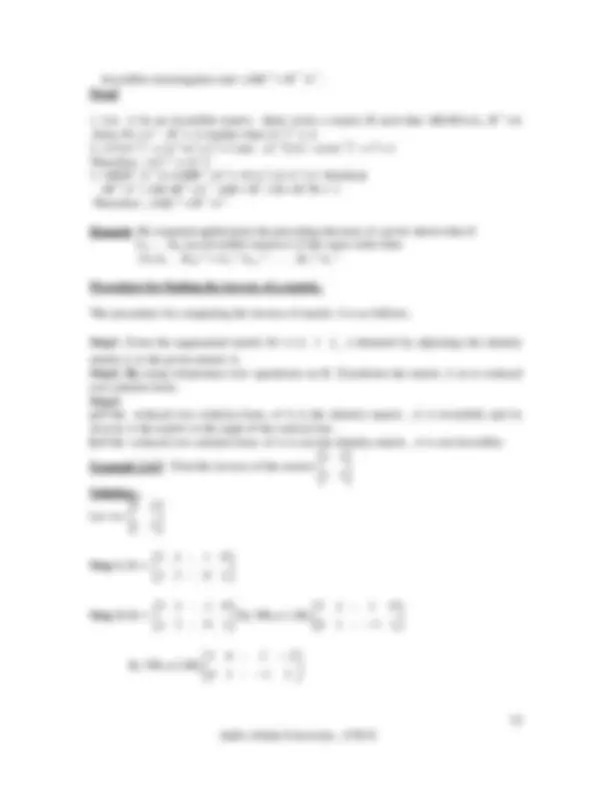 Applied mathematics 1 | Lecture notes Applied Mathematics | Docsity
