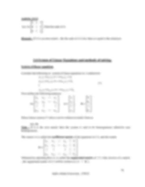 Applied mathematics 1 | Lecture notes Applied Mathematics | Docsity