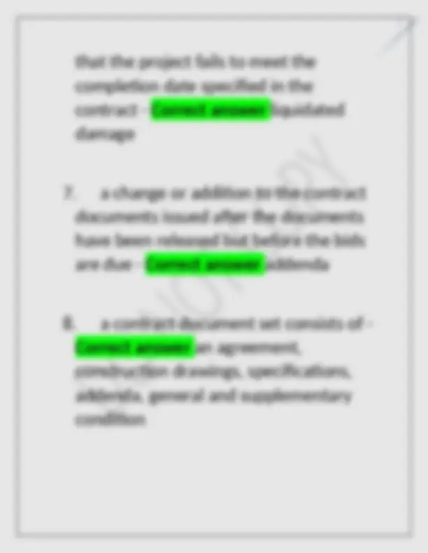 Construction Management Final Exam Study Guide | Exams Construction ...