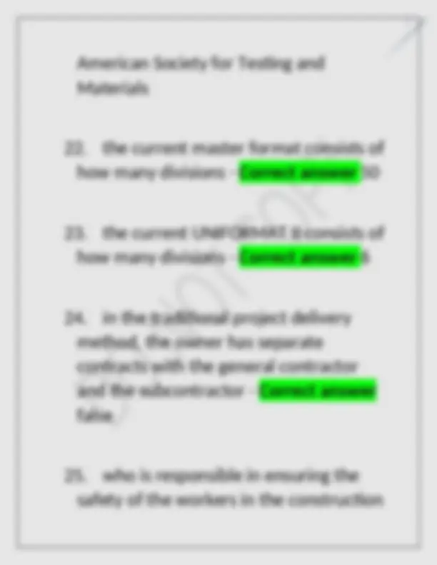 Construction Management Final Exam Study Guide | Exams Construction ...