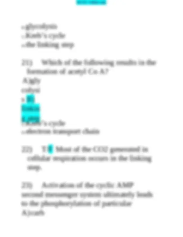 Biology Exam Questions and Answers | Exams Biology | Docsity
