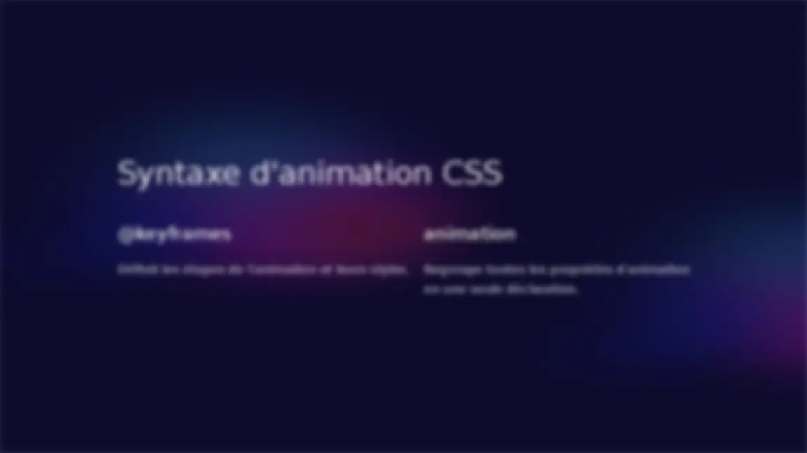 Animations CSS | Exercises Mathematics | Docsity