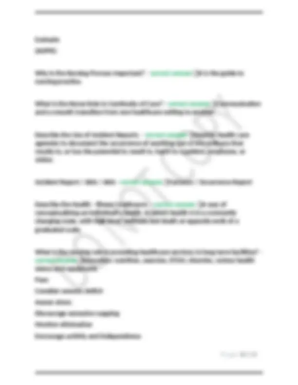 Fundamentals of Nursing - Exam 1 Solved Questions and Answers 2023-2024 ...