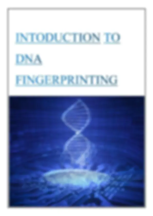 biology class 12 project on topic DNA FINGERPRINTING | Slides Biology ...