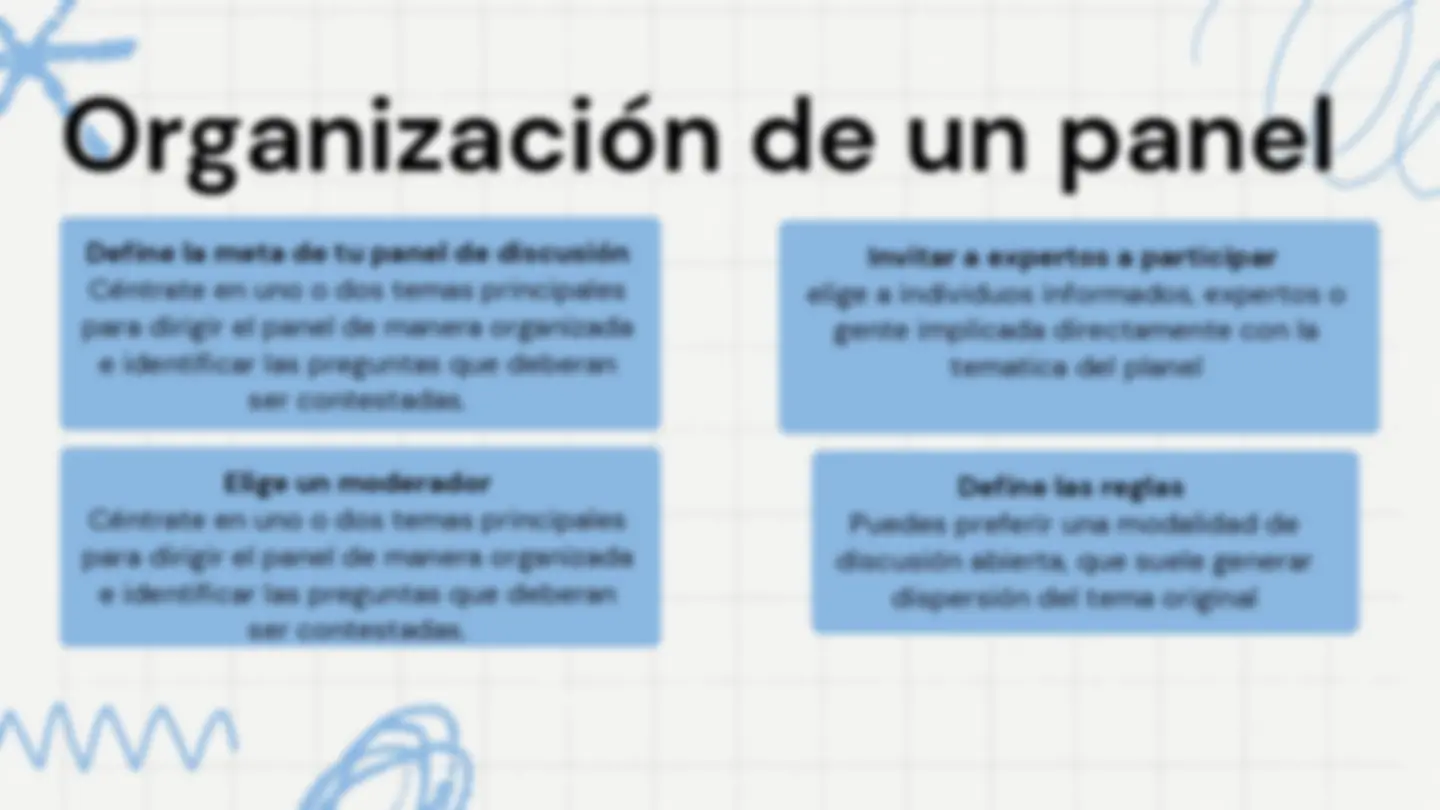 Un Panel Guía para organizar un panel de discusión en salud: temas ...