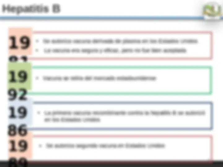 Historia y esquema de vacunación contra la Hepatitis B | Diapositivas ...