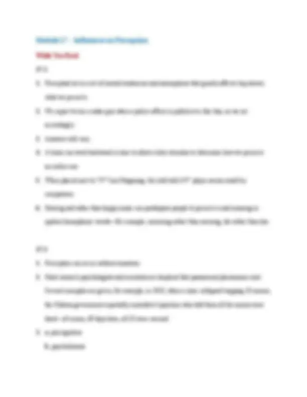 Unit 8 AP Psych Answer Key Ap Meyers | Cheat Sheet Psychology | Docsity