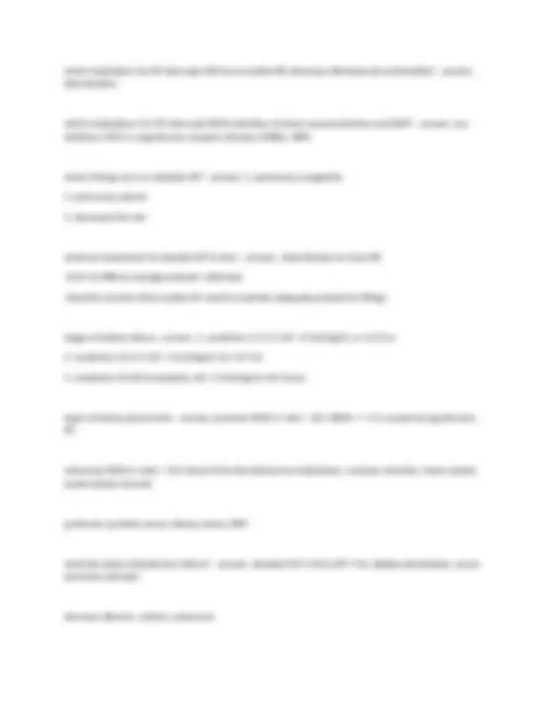 PCU Exam with 100% correct answers | Exams Nursing | Docsity