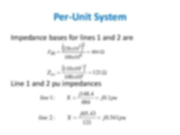 System Per System Per-Unit System Analysis in Power Systems | Lecture notes Engineering ...