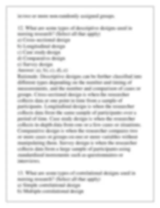 NRS 445 NURSING RESEARCH EXAM Q & A WITH RATIONALES 2024 | Exams ...