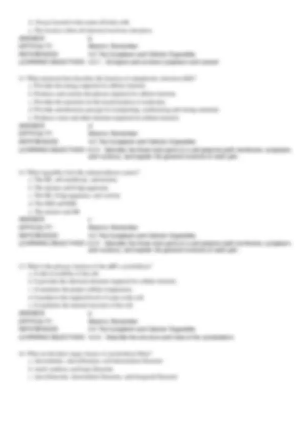 Test Bank For Anatomy & Physiology 1st edition Elizabeth | Exams ...