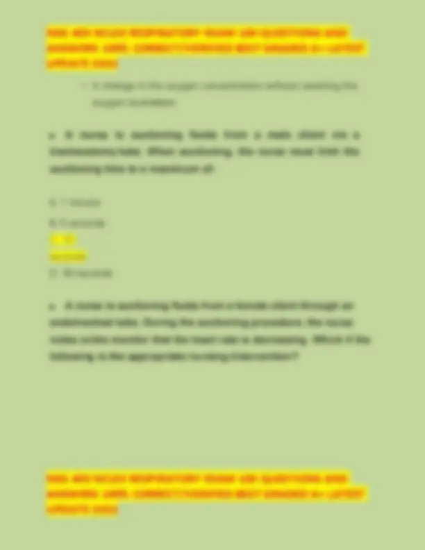 NSG 403 NCLEX Respiratory Exam: 100 Questions and Answers | Exams ...