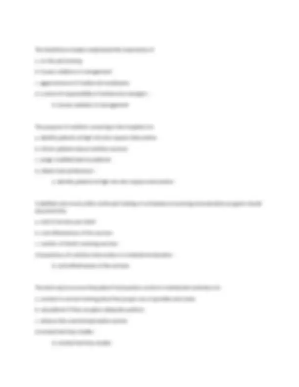 DTR Exam Practice Questions | Exams Dietetics | Docsity