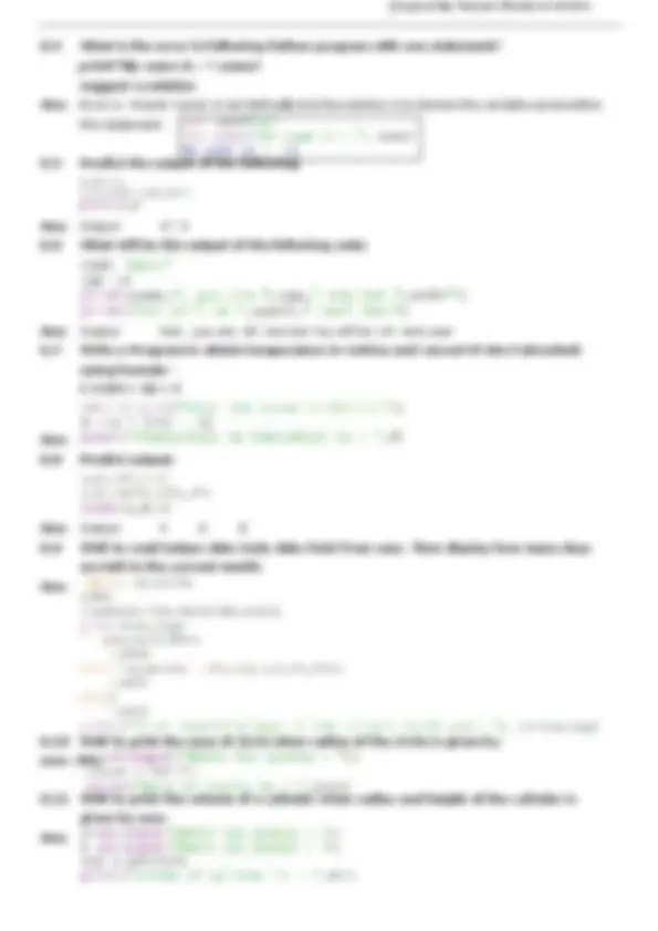 CBSE Class 11 Python Test Bank: Chapter-1 Questions and Answers | Exams ...