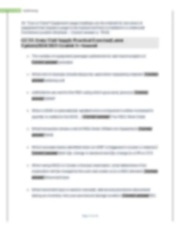 GCSS-Army Maintenance Supervisor's Course Test with Complete Answers ...