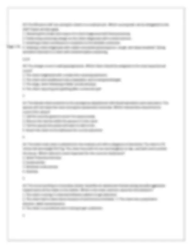 MED SURG EXAM 3 2024 GALEN COLLEGE OF NURSING WITH ACTUAL CORRECT ...