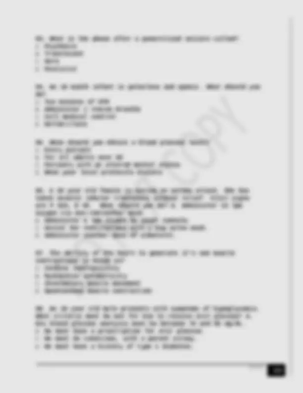 Medical Emergency Scenario: Identifying Suspected Conditions | Exams ...