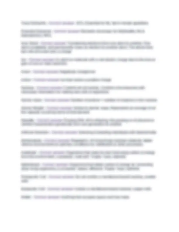 Biology 189: Key Concepts and Definitions in Biology | Exams Biology ...