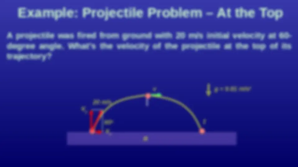 Kinematics of Motion: 1D and 2D | Slides Science education | Docsity
